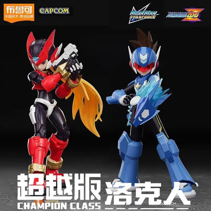 Original Blokees Mega Man ZERO Shooting Star Rockma Champion Class Assembled Model Action Figure Model Collect Fans Gift Toys