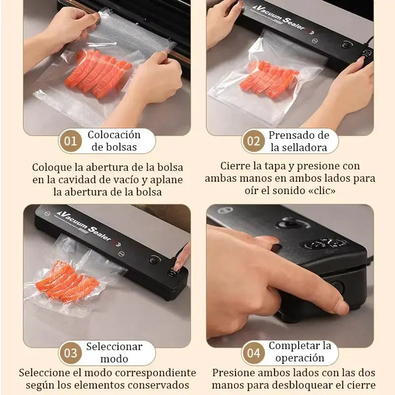 Portable Food Vacuum Sealing Machine 220V Home Use - OurLum.com