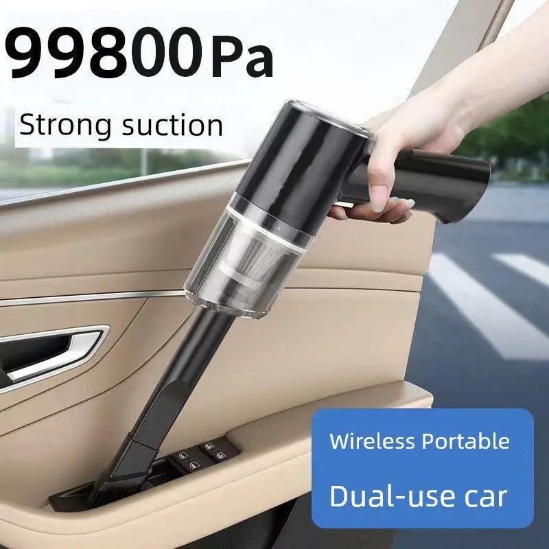 Car Vacuum Wireless Charging Mini Handheld Strong Suction