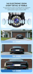 Auto Tracking Outdoor IP Cam for Smart Homes 4K HD