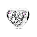 Charm Beads Sterling Silver Pink