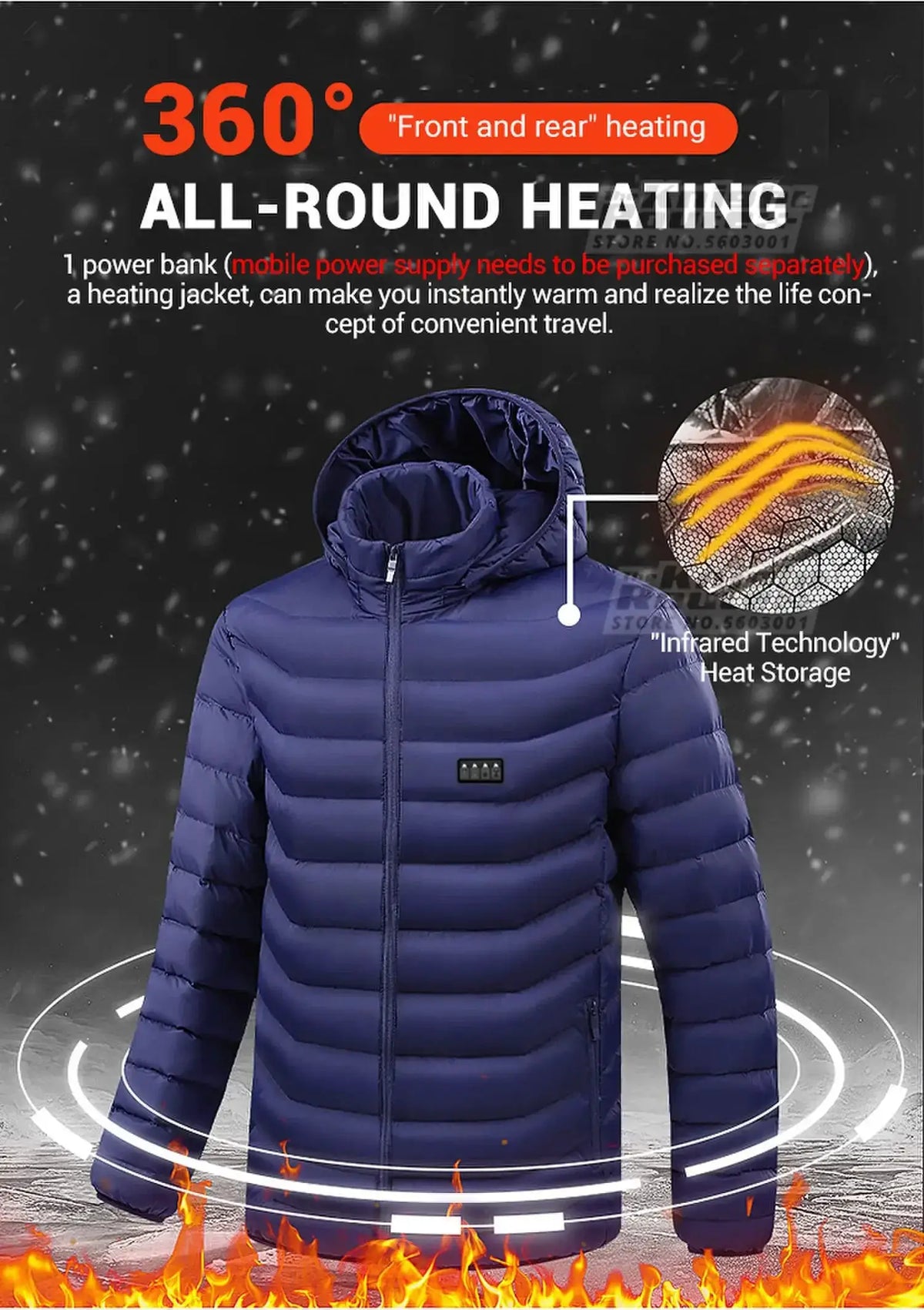 Fast Warmth Heated Jacket for Outdoors — product view 16