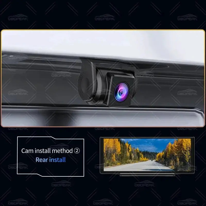 FHD 1080P Car Rear View Camera Waterproof For DVR Dashcam T30 K50 - stepyours.com