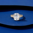 Vintage Gold Plated Moissanite Ring