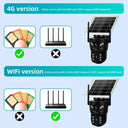 Solar Outdoor Security Camera With 6MP Dual Lens PTZ