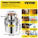 SucceBuy Gal Distiller Moonshine Alcohol Brew Water Wine