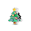 Merry Christmas Charm Bead Sterling