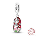 Red Series Charm Beads Sterling