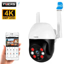 Fuers 8MP 4K Outdoor Security Camera With AI Tracking 355 Pan Night Vision