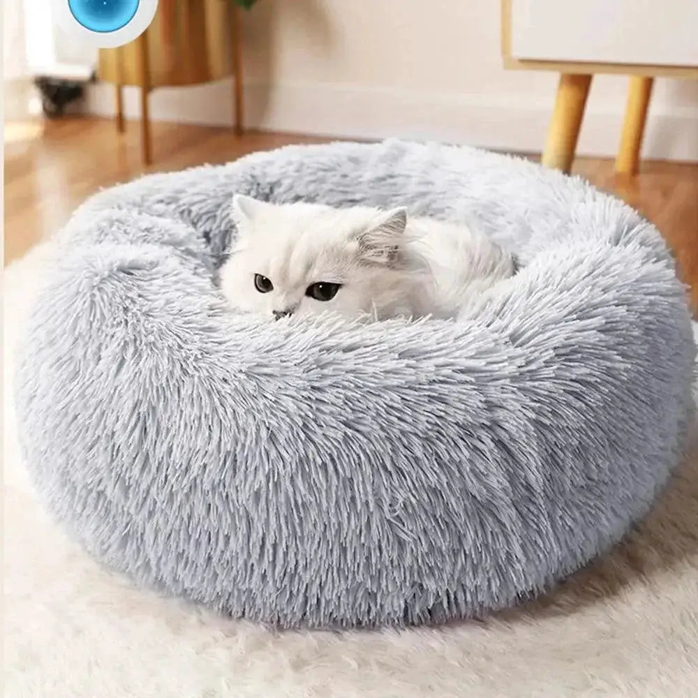 Cozy Plush Cat Bed Soft Warm Sleeping Nest For Cats