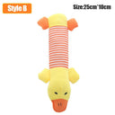 Donkey Shaped Interactive Pet Chew Toy Soft Plush Squeaker