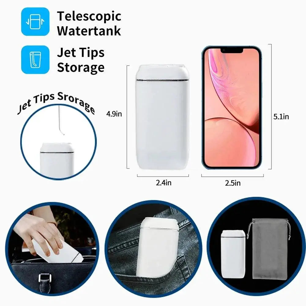 Powerful Mini Portable Water Flosser Dental Water Jet Travel