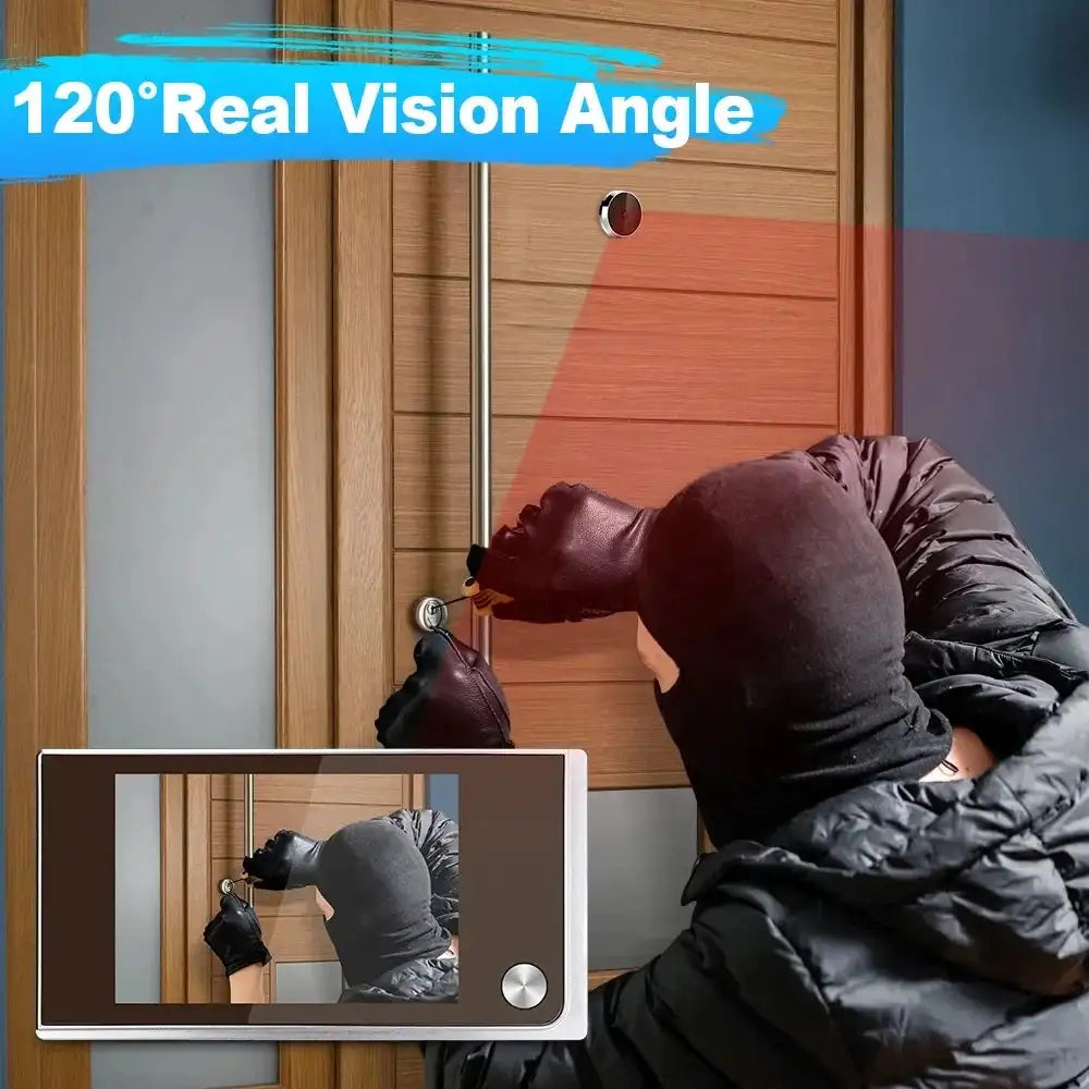 3.5 inch Camera Peephole Doorbell 120° LCD 2 Million HD Pixels Wireless doorbell Outdoor Monitor