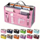 Makeup Bag - Foldable Double Zipper Travel Case