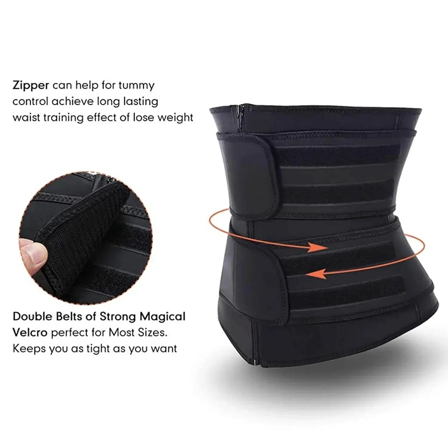 Breathable Neoprene Waist Trainer Sauna Sweat Belt for Women