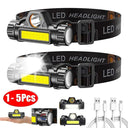 COB LED Headlamp - Super Bright Waterproof