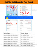 Kids Case Cute for Samsung Galaxy Tab A 10.1 360° Rotation Cover