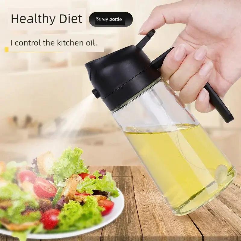 Glass Spray Oil Bottle Dual Use For Air Fryer Kitchen - OurLum.com