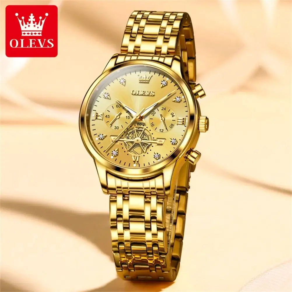OLEVS Women Diamond Dial Steel Watch — product image 12