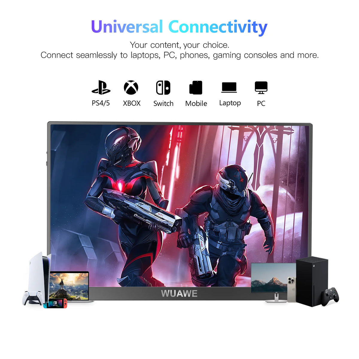 Christmas Gifts " Portable Monitor, % sRGB Portable Gaming — product view 5