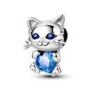 Cat Collection Silver Charm Bead