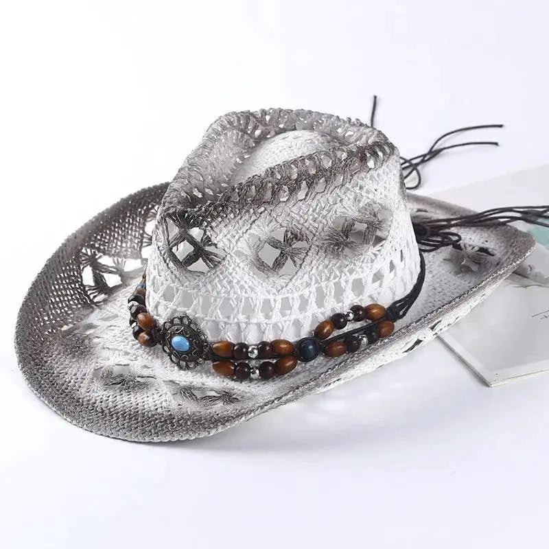 Spanish Vintage Cowboy Straw Hat Unisex Spring Summer 2024