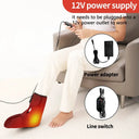 Electric Heating Foot Cover Heating Pad Foot Wrap Home Relax Relieve Fatigue Wellness Protector Vibration Massage Ankle Comfort