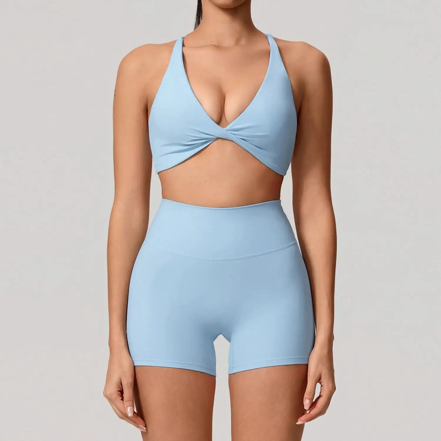 Summer 2PCS Yoga Suit Sports Set Women Quick-Dry Gym Set Women Tracksuit Running Workout Long Sleeve Sports Shirt Yoga Clothing