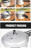 Pressure Cooker Compact Outdoor with Folding Handle 2.2L