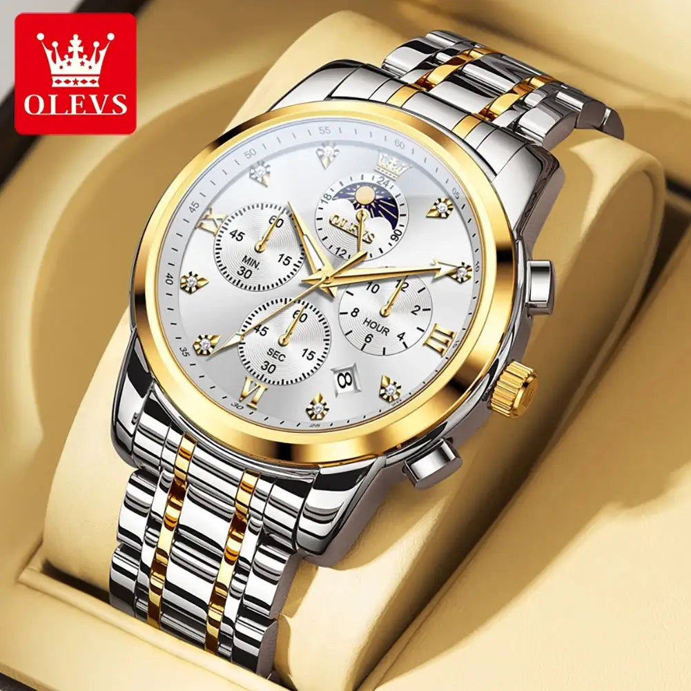 Olevs Premium Steel Quartz Watch — product image 1