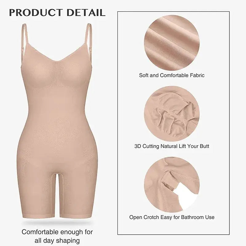 Colombian Shapewear Bodysuit Seamless Tummy Control Slimming