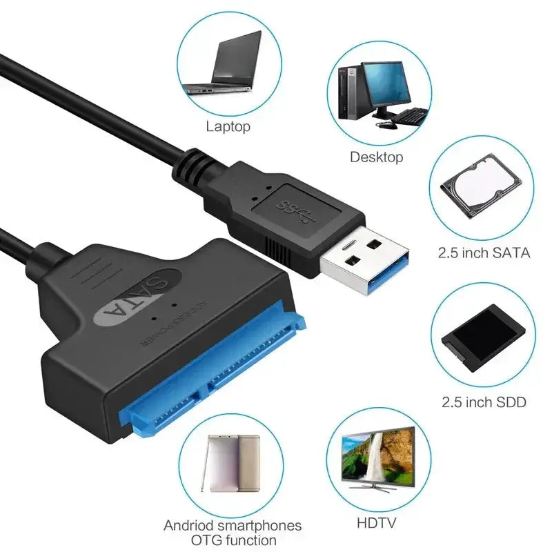 Fast SATA to USB Cable for HDD — product view 11