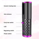 Portable Wireless Hair Curler for Waves & Curls LED Display