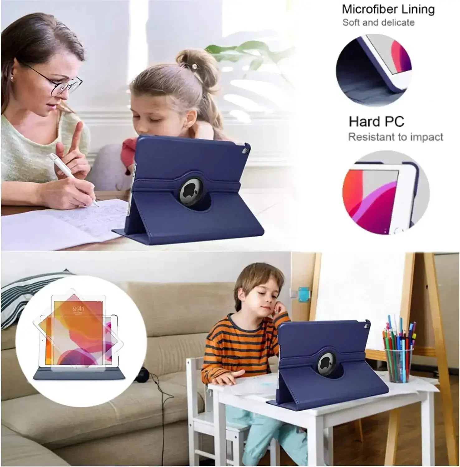 Case For Apple iPad Pro 12.9 2015 2017 360 Rotating Cover