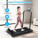 Under Desk Treadmill Walking Pad With Foldable Handrail SpaceSave