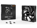 Pure Wings | PWM Case Fan | High Performance Cooling Fan | Compatible with Desktop | Low minimum rpm | Low Noise | Black |