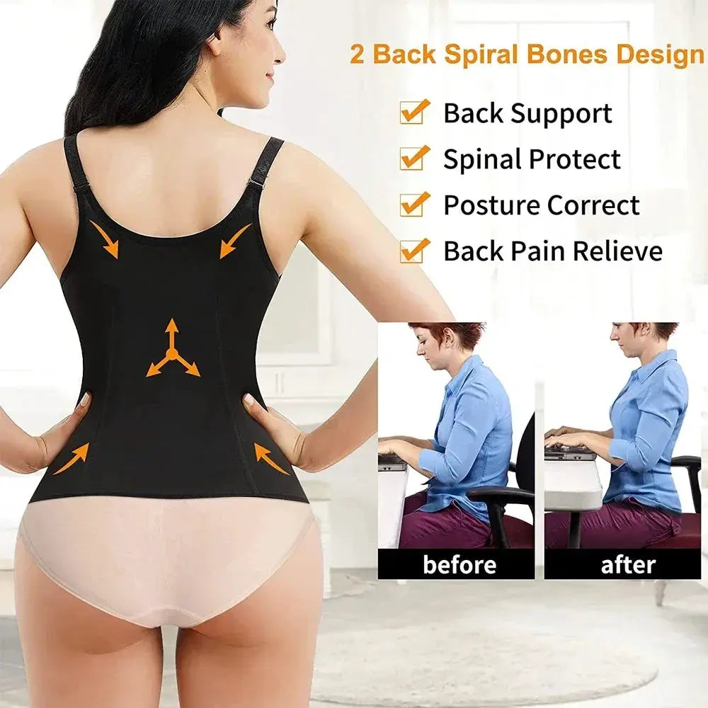 Sweat Waist Trainer Vest Slimming Corset Body Shaper Women