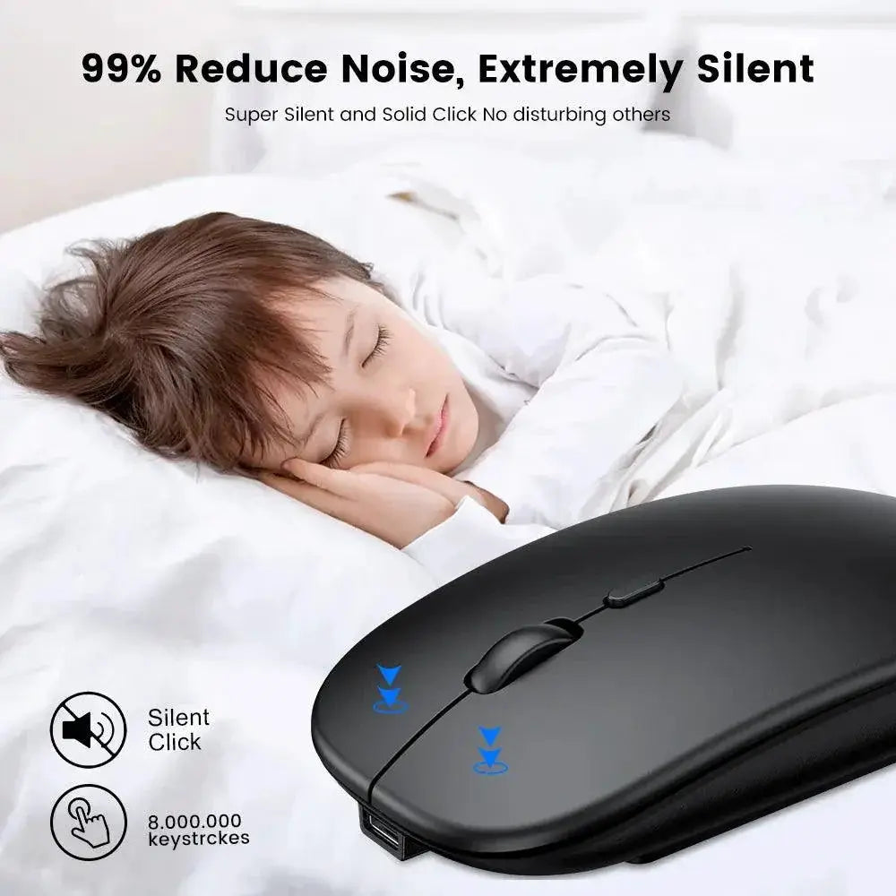 Ergonomic Silent Bluetooth Mouse With Accurate DPI - OurLum.com