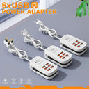 Desktop 6 Port USB Charger - Rapid Charging