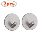 Stylish Stainless Steel Bathroom Hooks Organizer Set of 2