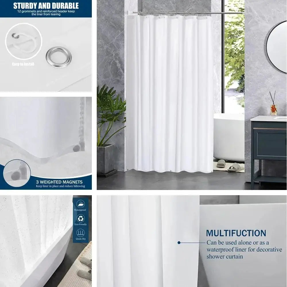 Luxurious Colorful PEVA Shower Curtain Waterproof Design