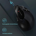 Bluetooth Vertical Wireless Mouse Ergonomic Efficient Tablet Laptop