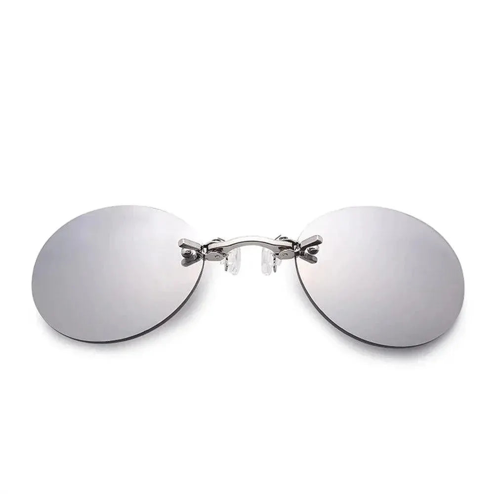 Vintage Clip-On Matrix Morpheus UV400 Sunglasses for Men
