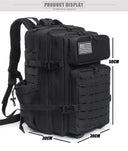 QT&QY 25L/45L Tactical Backpack for Women Men EDC Rucksack