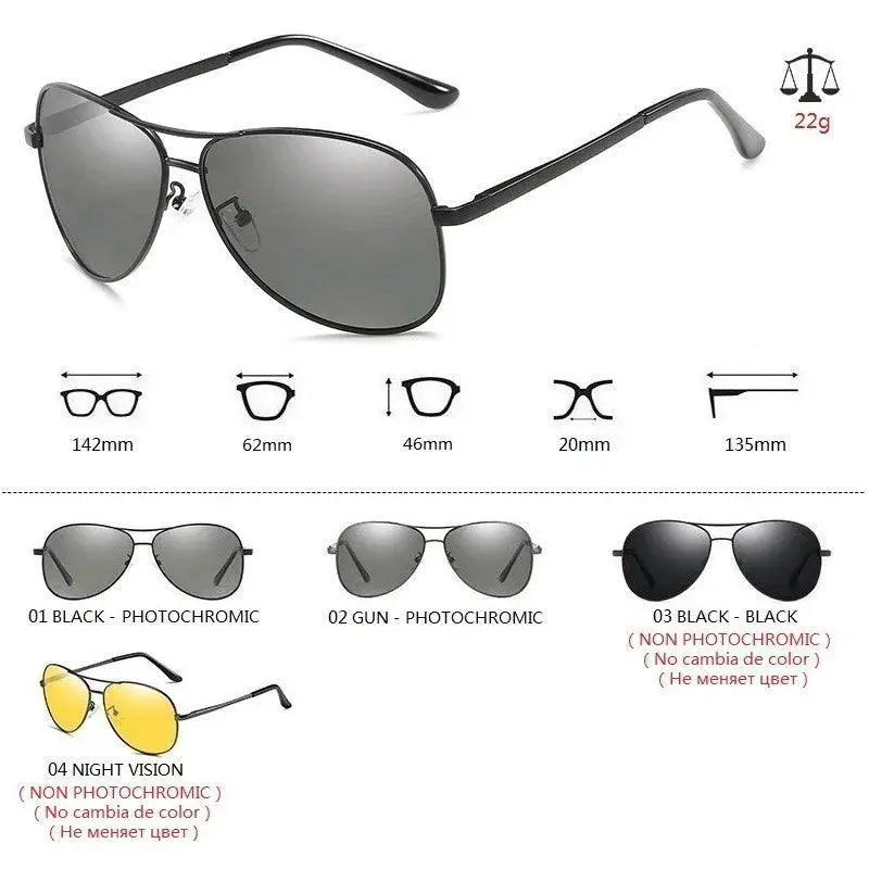 Chameleon Photochromic Polarized Sunglasses Unisex Men Women