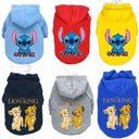 Lion King Anime Print Pet Hoodie for Cats and Dogs