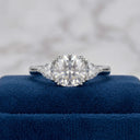 Classic Three Stone Moissanite Ring