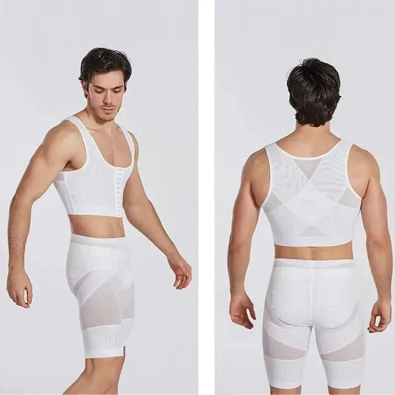 Mens Chest Compression Shaper Vest For Slimming Support