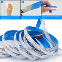 RGB COB LED Strip 12V 24V 840 LEDs Dotless High Bright Mood Lighting Ribbon