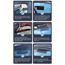 Solar Powered Car Window Vent Fan With 3 Outlets USB Powered Quick Cooling